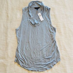NWT Banana Republic Blue/Gray Cowl Neck Tank Top